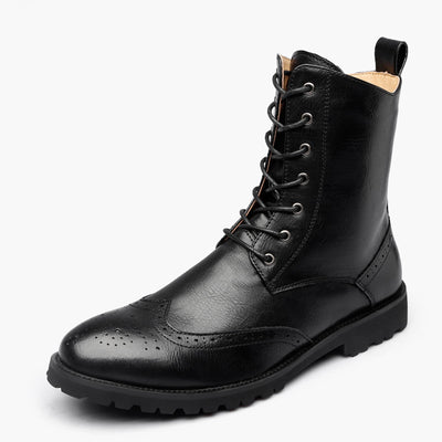 Korean casual tooling boots leather boots men