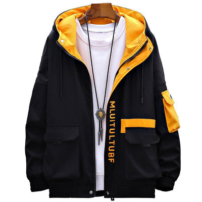 Men's Jackets Thickened Casual Coats Trendy Hooded Tops