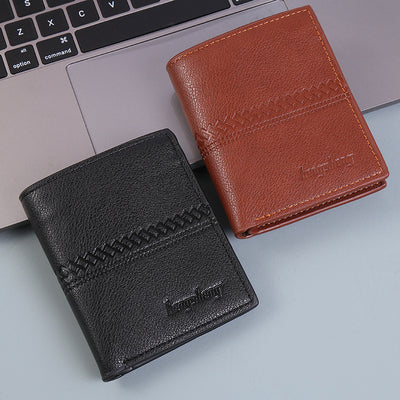 Wallet Men Short Leather Wallet Wallet Men