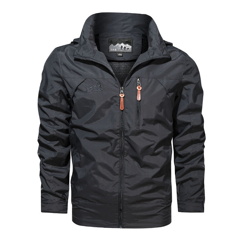 New Style Plus Size Jacket Men's Outdoor Hooded Jackets Men's Jackets