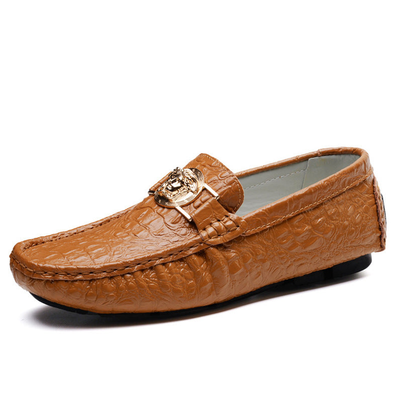 Large Size Men's Boat Shoes Flat Soled Foreign Trade Loafers Men