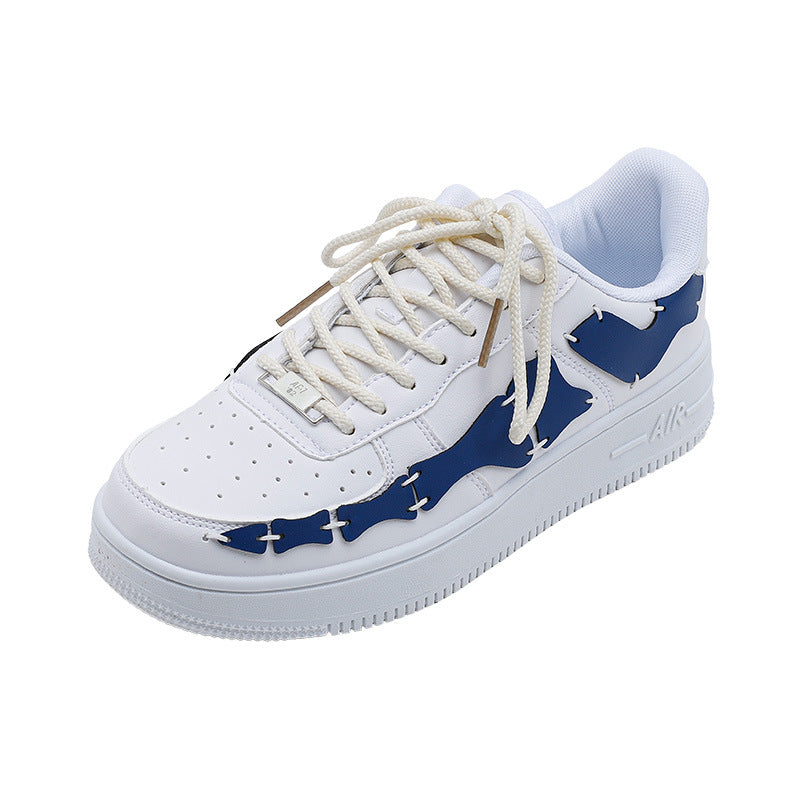 Personalized Pseudo Bone Joint Structure Casual Low Top Sneakers