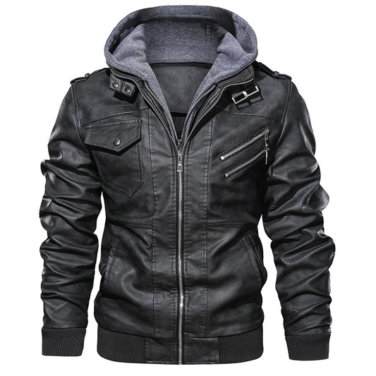 New Men Leather Jackets Autumn Casual Motorcycle PU Jacket Biker Leather Coats