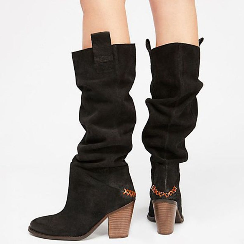 High heel high boots