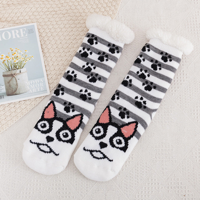 Medium tube carpet socks women