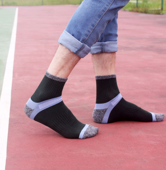 Men Socks Conventional Sports Socks Breathable Sweat Absorbing Deodorant Cotton Outdoor Men Basketball Sports Socks Outdoor