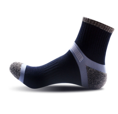 Men Socks Conventional Sports Socks Breathable Sweat Absorbing Deodorant Cotton Outdoor Men Basketball Sports Socks Outdoor