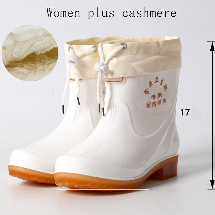 Short White Rain Boots For Men and Women