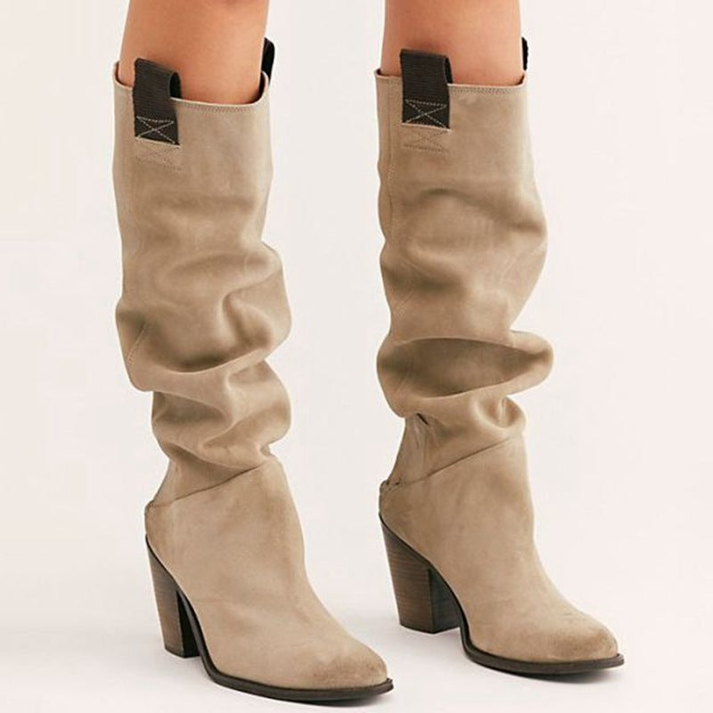 High heel high boots