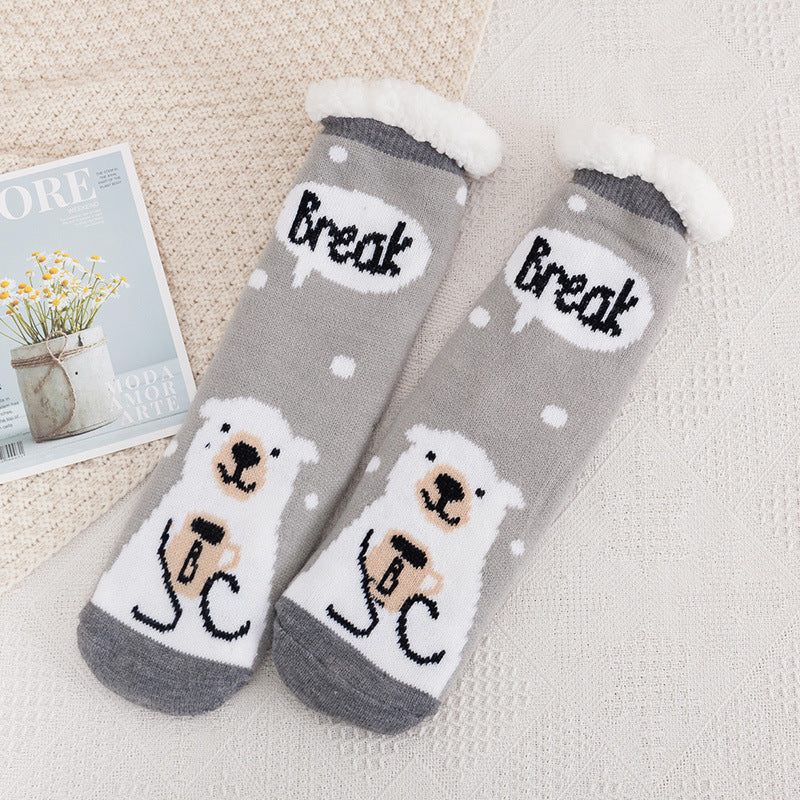 Medium tube carpet socks women