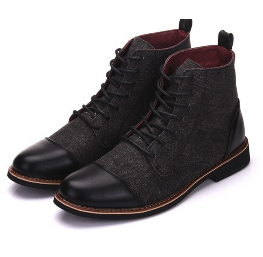 Men's leather boots Martin boots