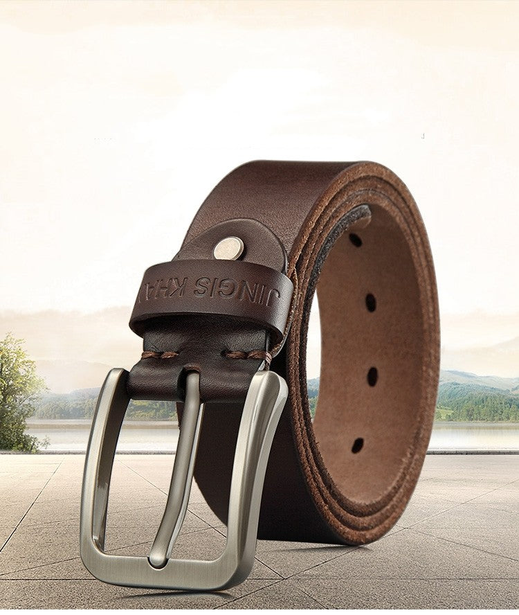 Handmade Casual Trend Men's Belts Cowhide