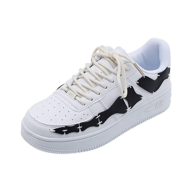 Personalized Pseudo Bone Joint Structure Casual Low Top Sneakers