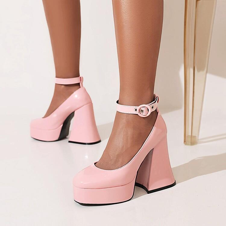 Women's Platform Thick Heel High Heel Shoes