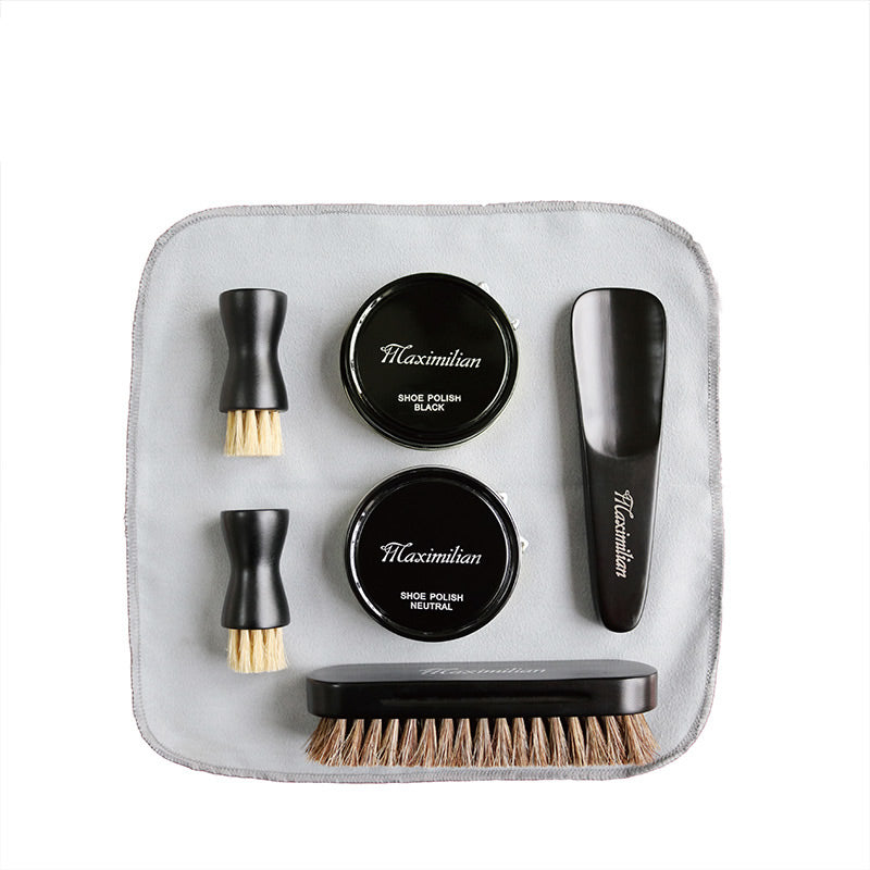 Leather Shoe Brush Household Oil Care Set