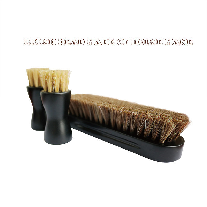 Leather Shoe Brush Household Oil Care Set