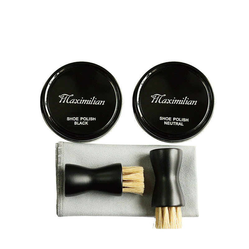 Leather Shoe Brush Household Oil Care Set